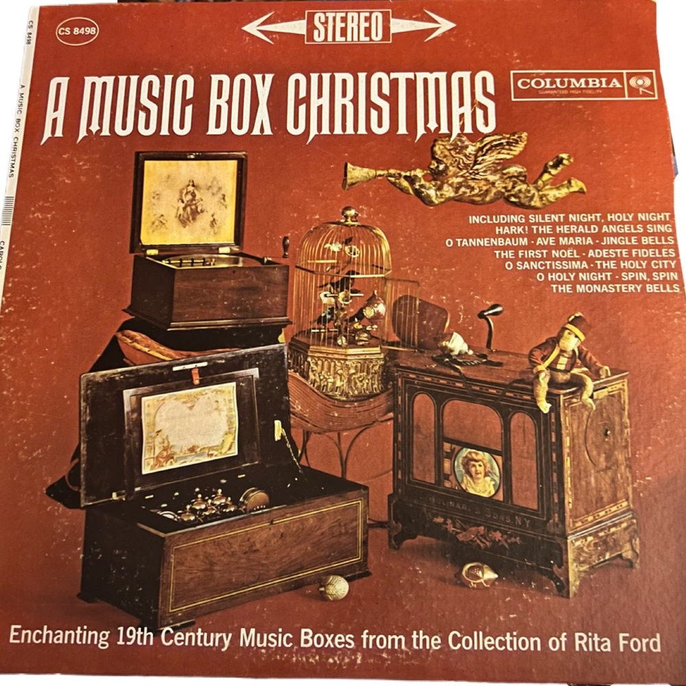 A Music Box Christmas Album LP 1961 Vintage Vinyl Holiday Music